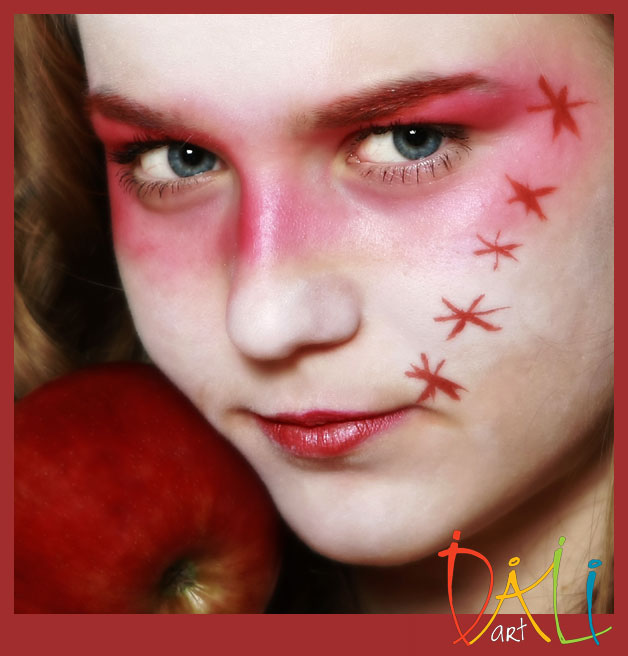 Facepainting foto jablko